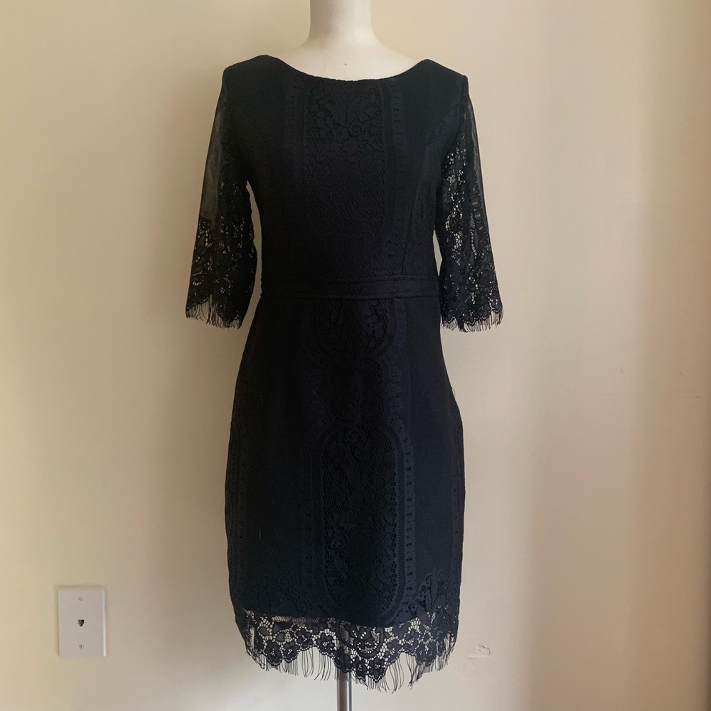 Black lace dress